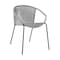 Armen Living Snack Indoor Outdoor Stackable Steel Dining Chair with Gray Rope, PK2 LCSNSIGRY - alternate 4